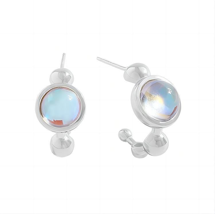 Moon stone silver set