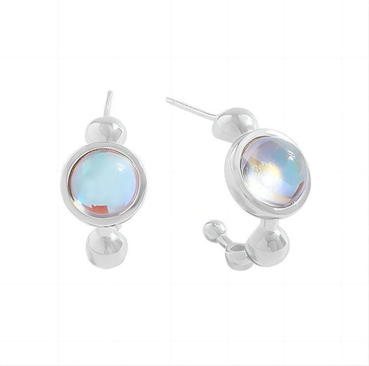 Moon stone silver set