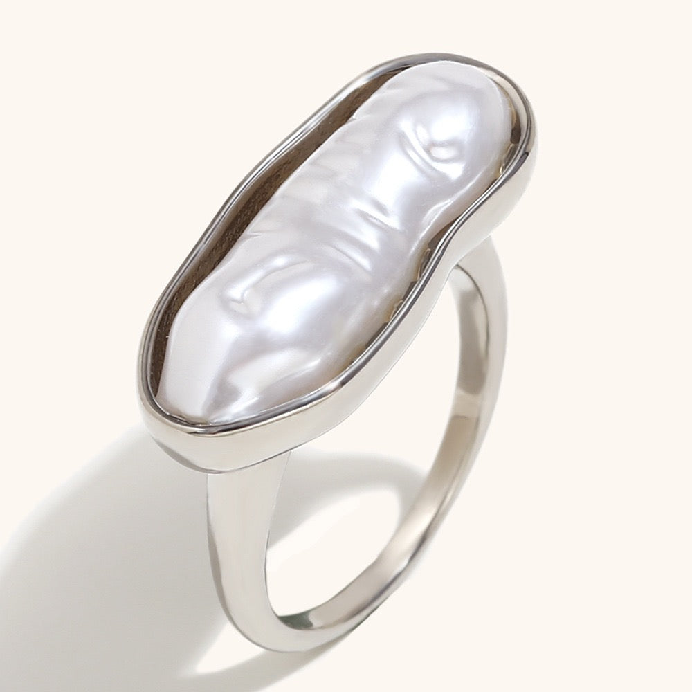 Pearly statement ring