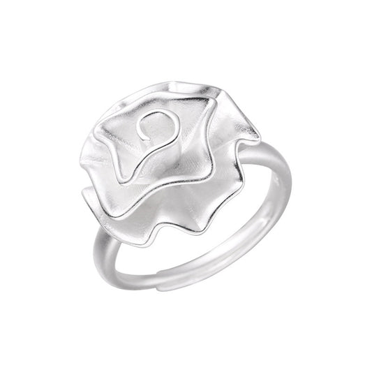 Osaka Rose silver ring