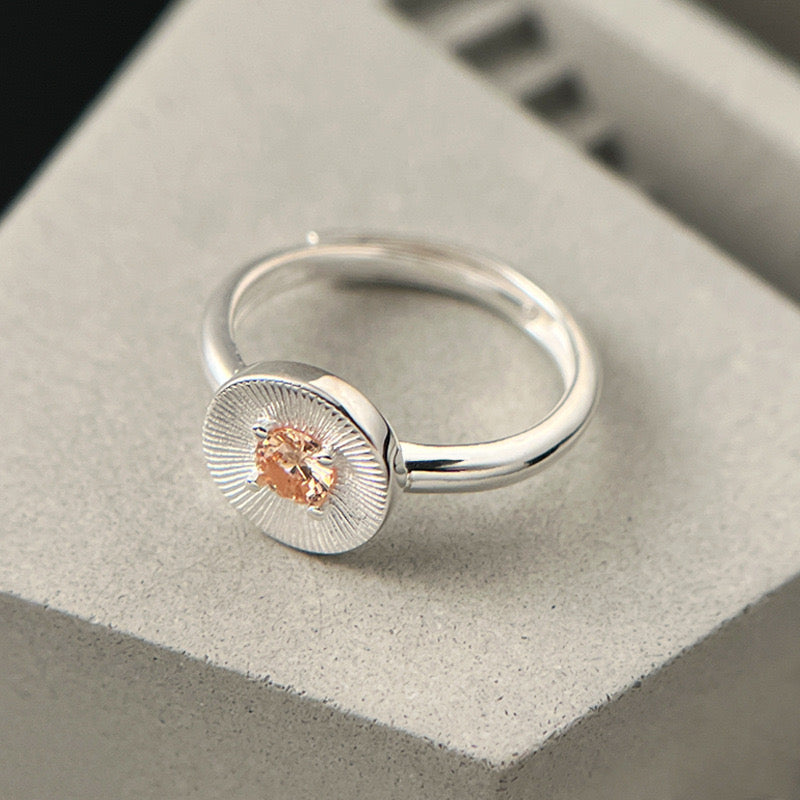 Elora Silver coin ring