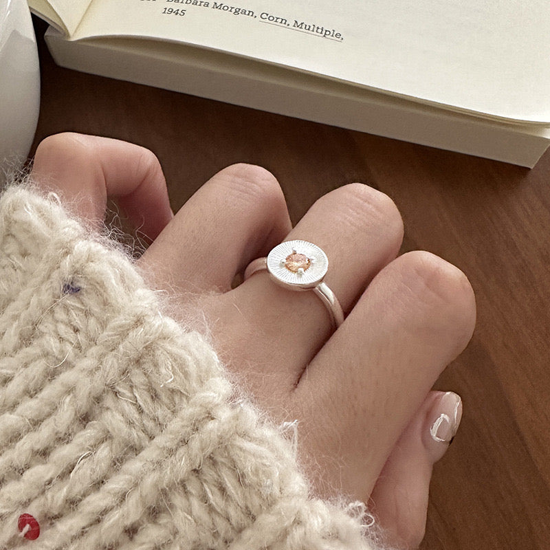 Elora Silver coin ring