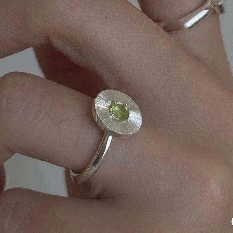 Elora Silver coin ring