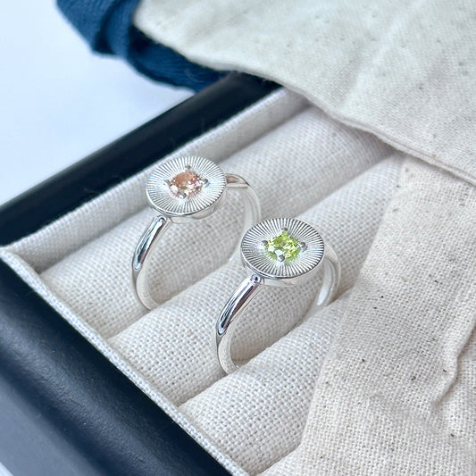 Elora Silver coin ring