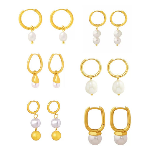 Junta Classic pearl hoops