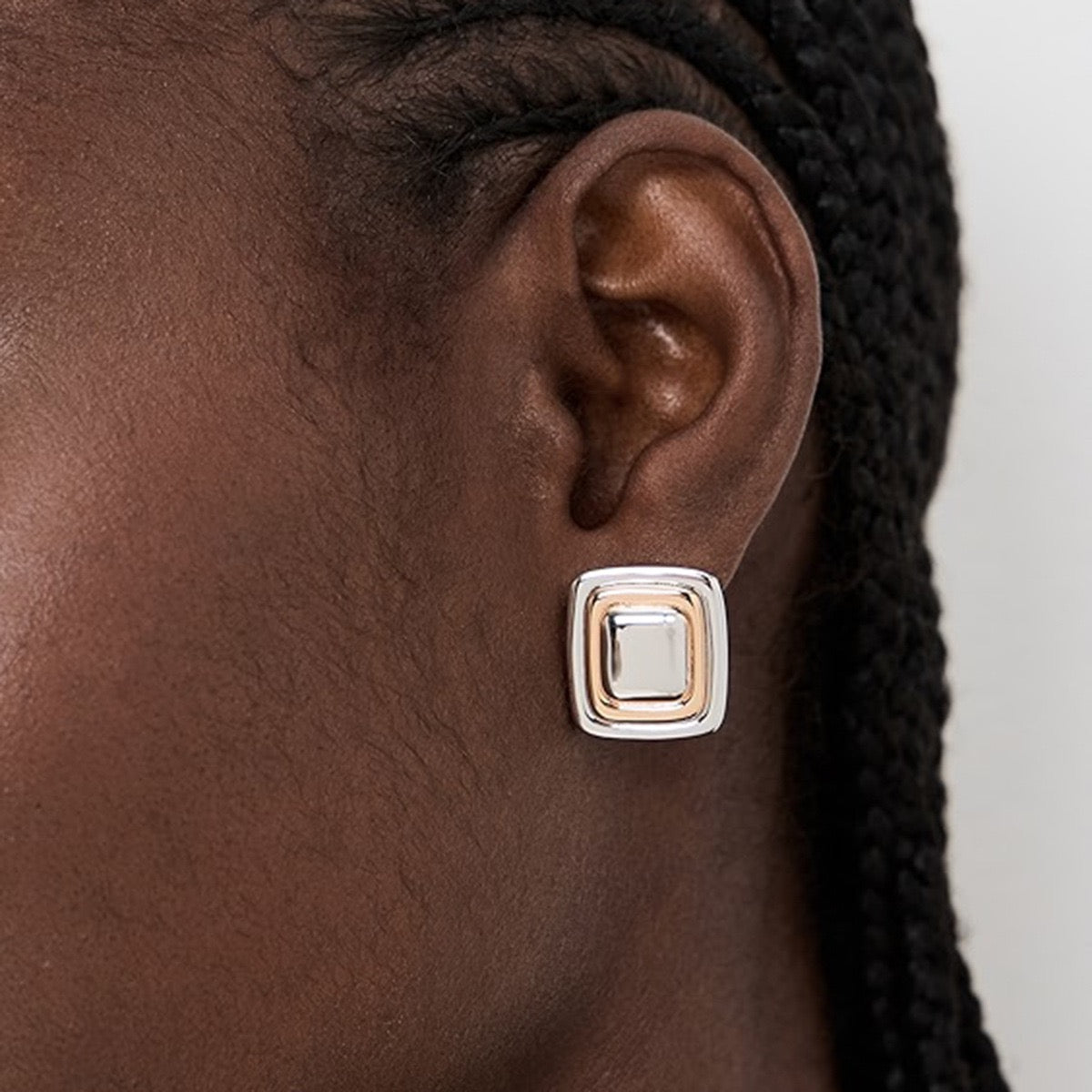 Vintage square earrings