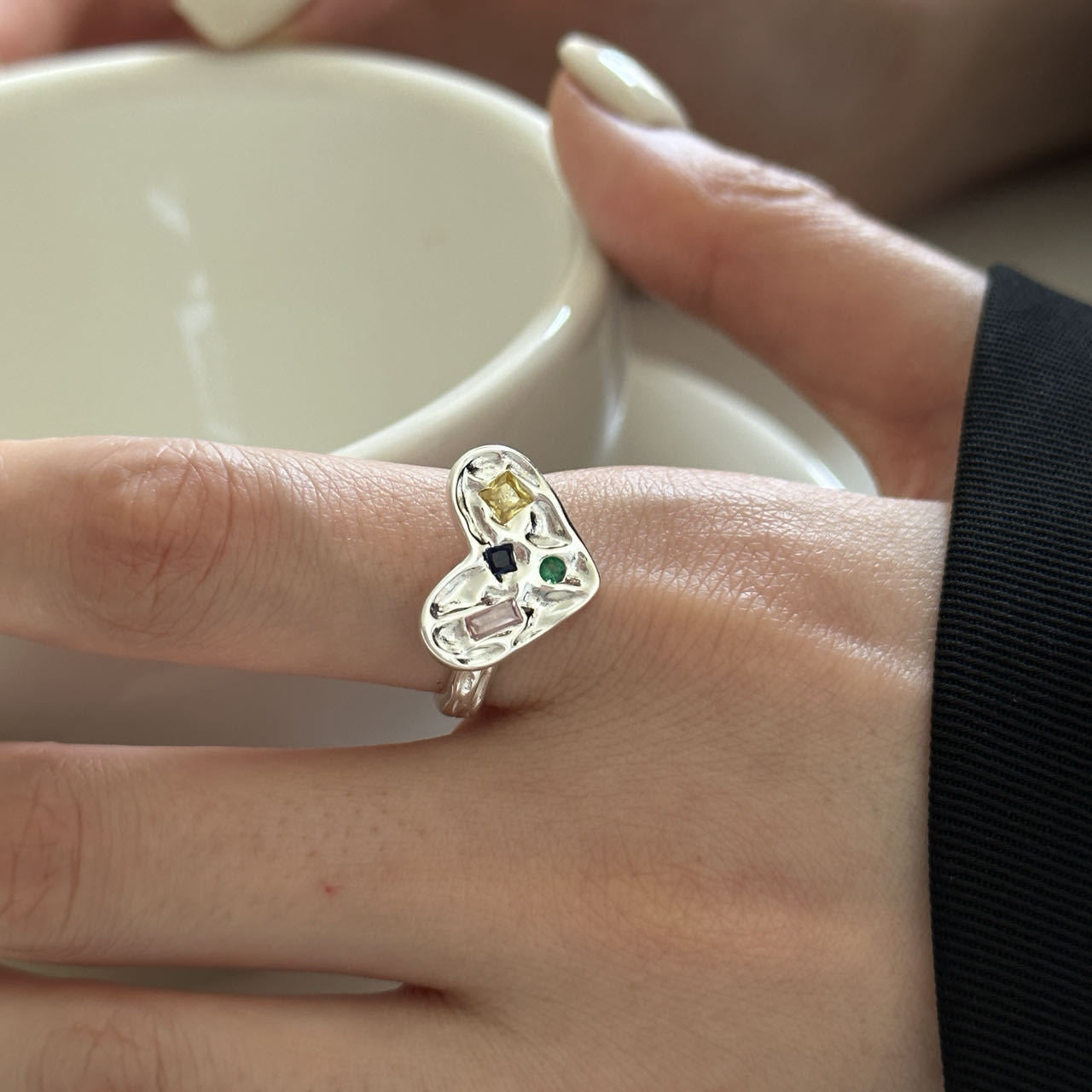 Camden Shinning in my heart Silver ring