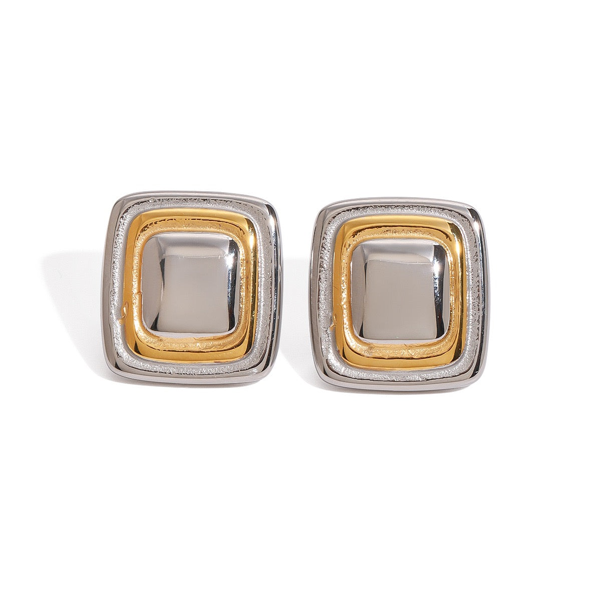 Vintage square earrings