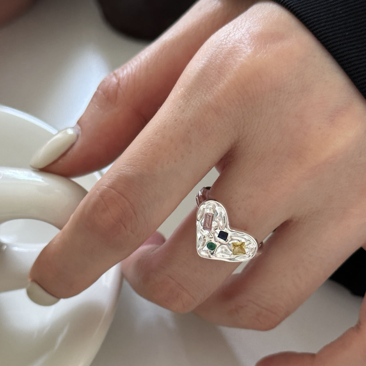 Camden Shinning in my heart Silver ring