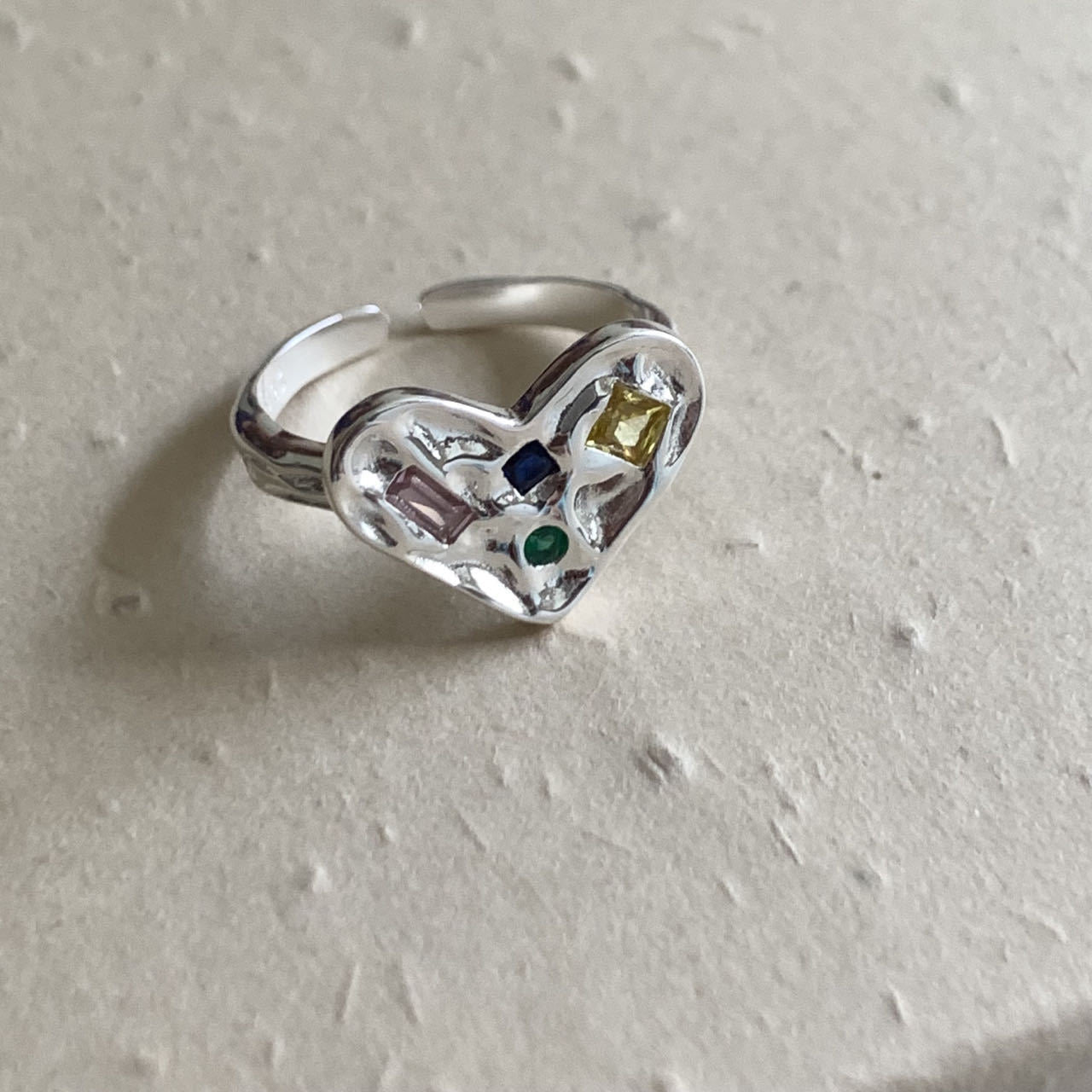 Camden Shinning in my heart Silver ring