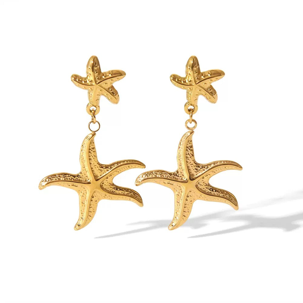 Annia Sea star earrings