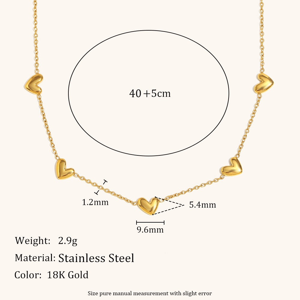 Dainty heart necklace
