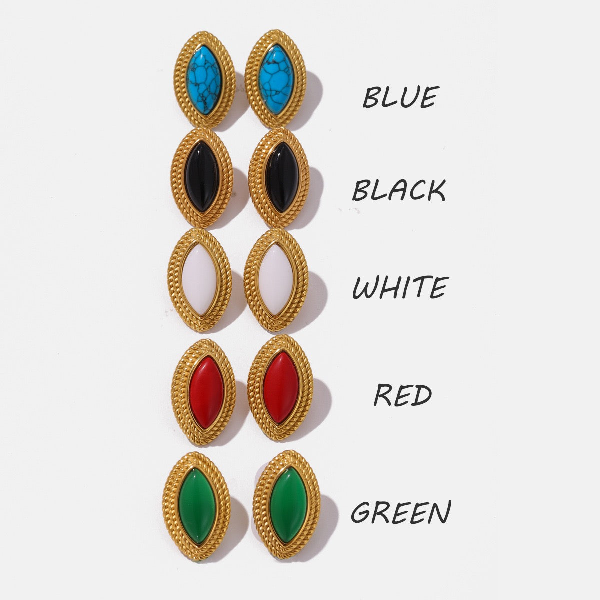 Red vintage earrings