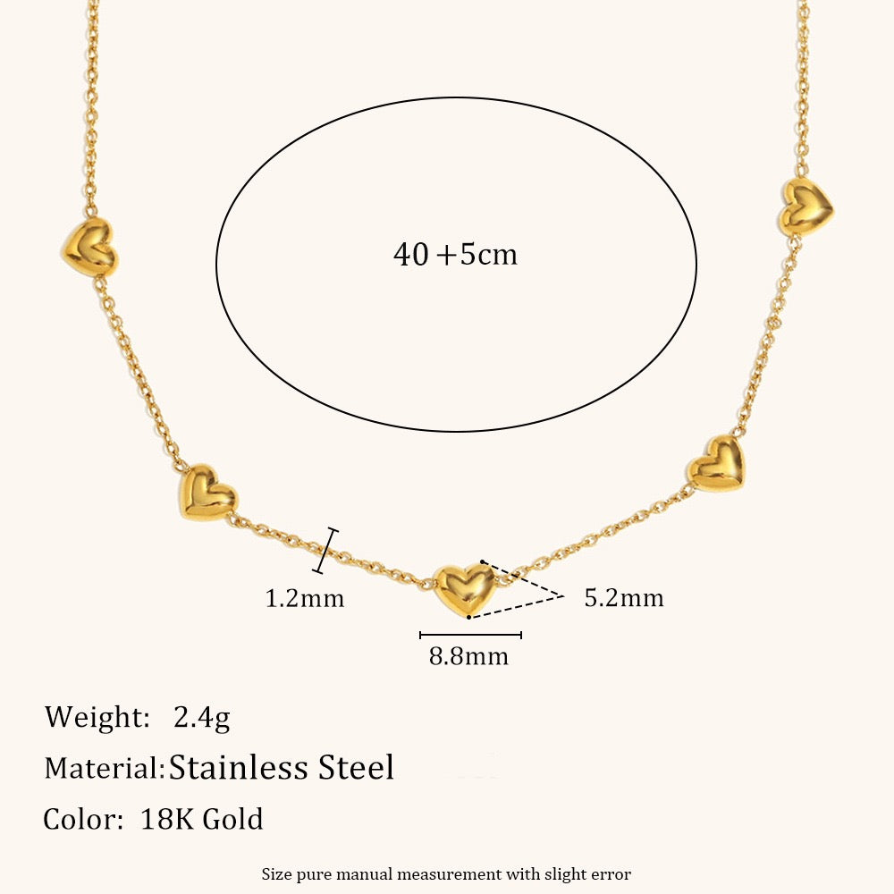 Dainty heart necklace