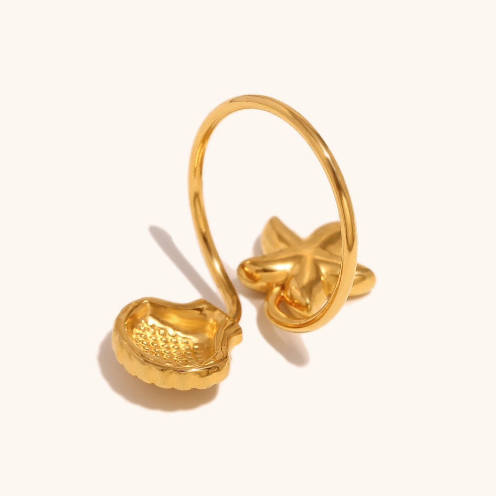 Starfish shell ring