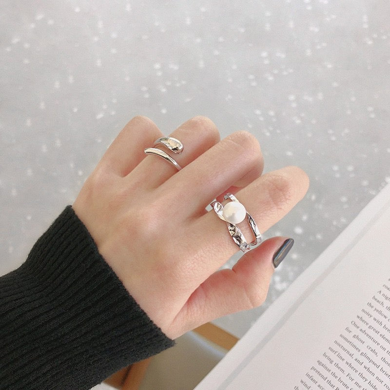Sterling silver statement ring
