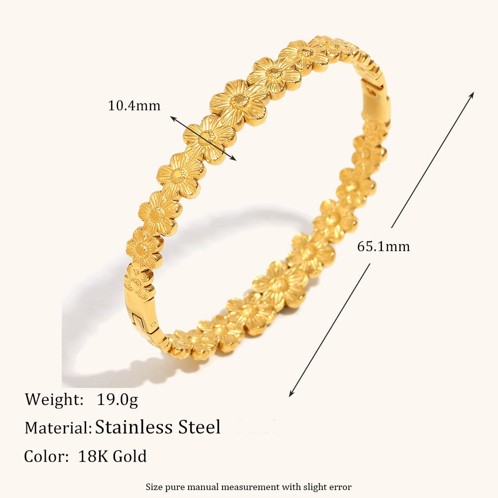 Daisy flower  bangle