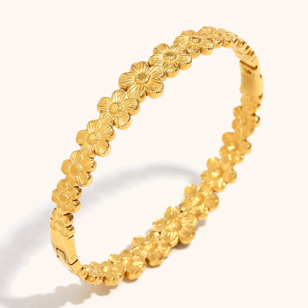 Daisy flower  bangle