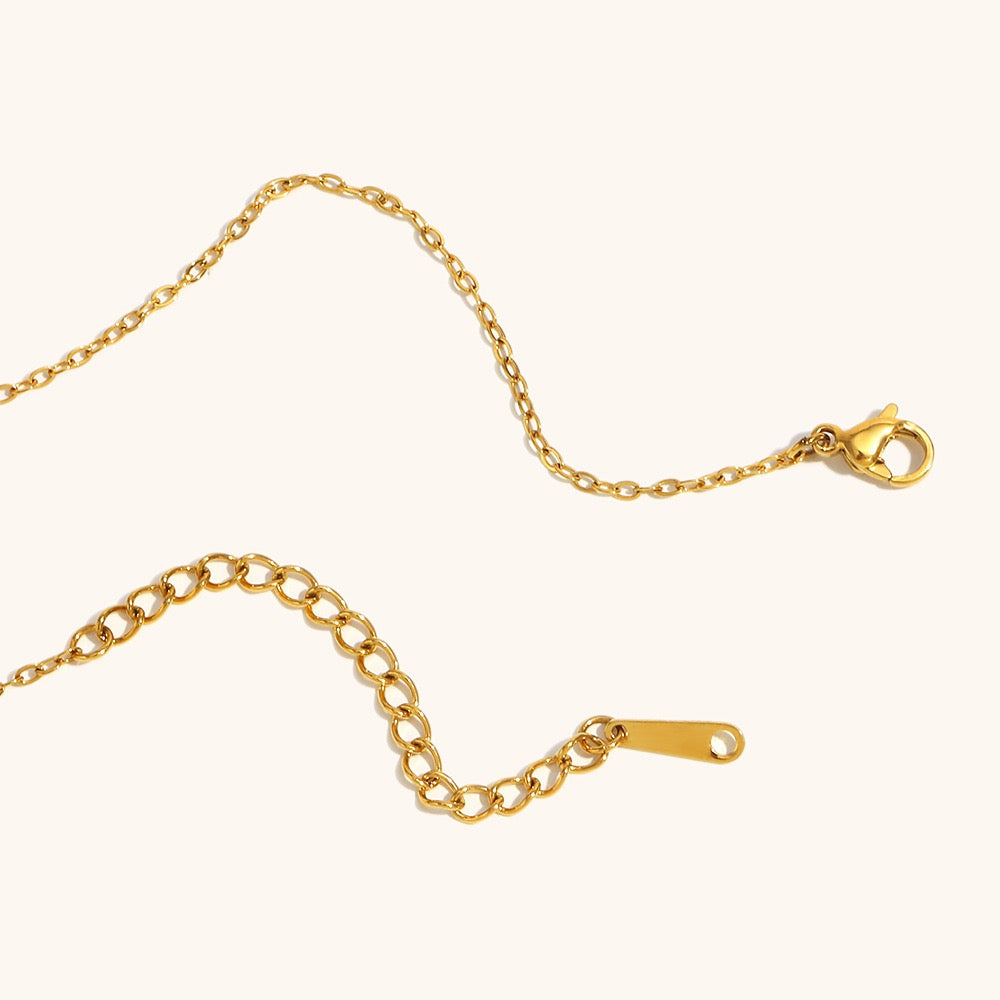 Dainty flower drop necklace