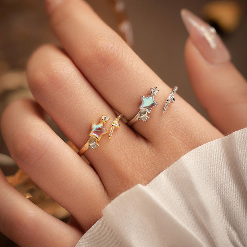 Brad Shooting star silver ring