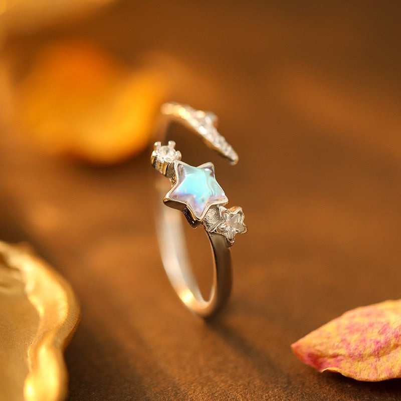 Brad Shooting star silver ring