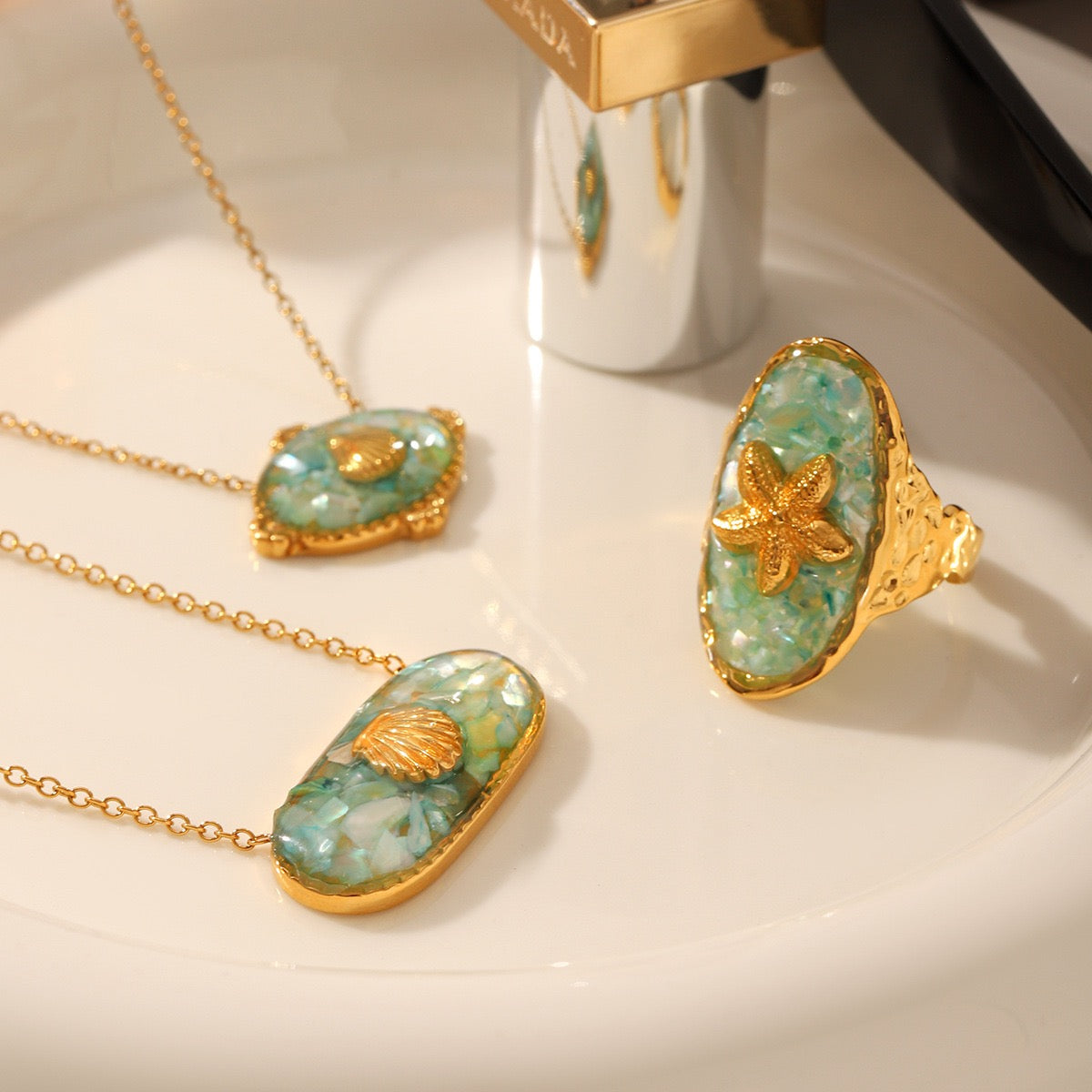 Mermaid starfish necklace