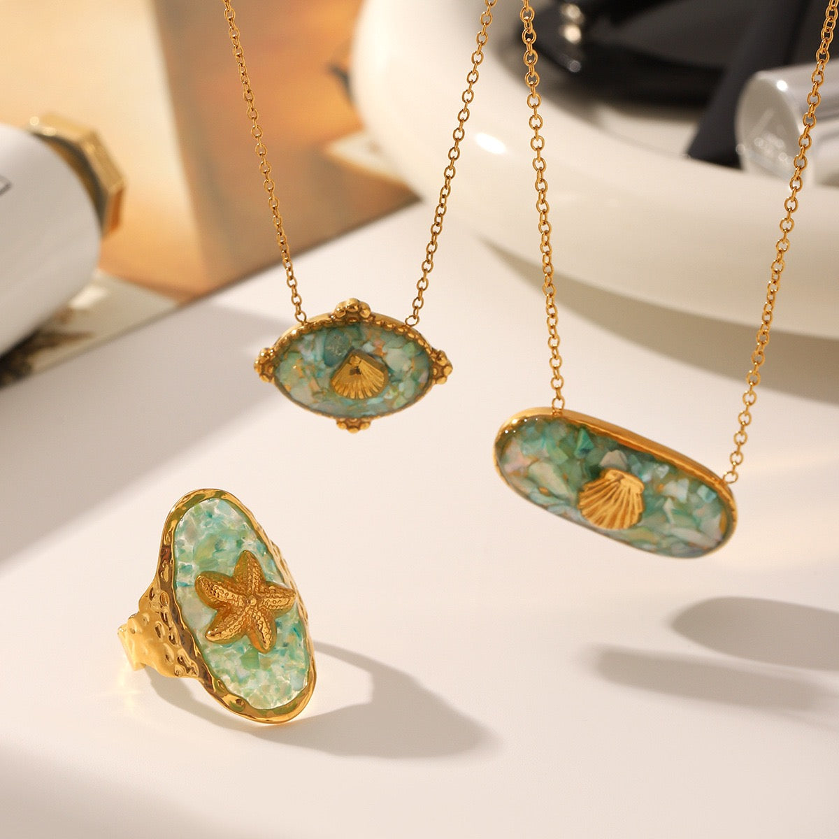 Mermaid starfish necklace