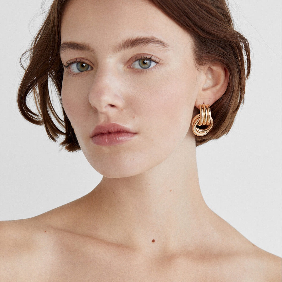 Louisa hoops abstract earrings