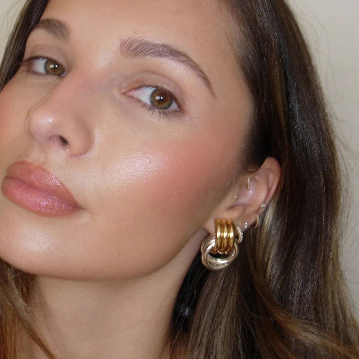 Louisa hoops abstract earrings