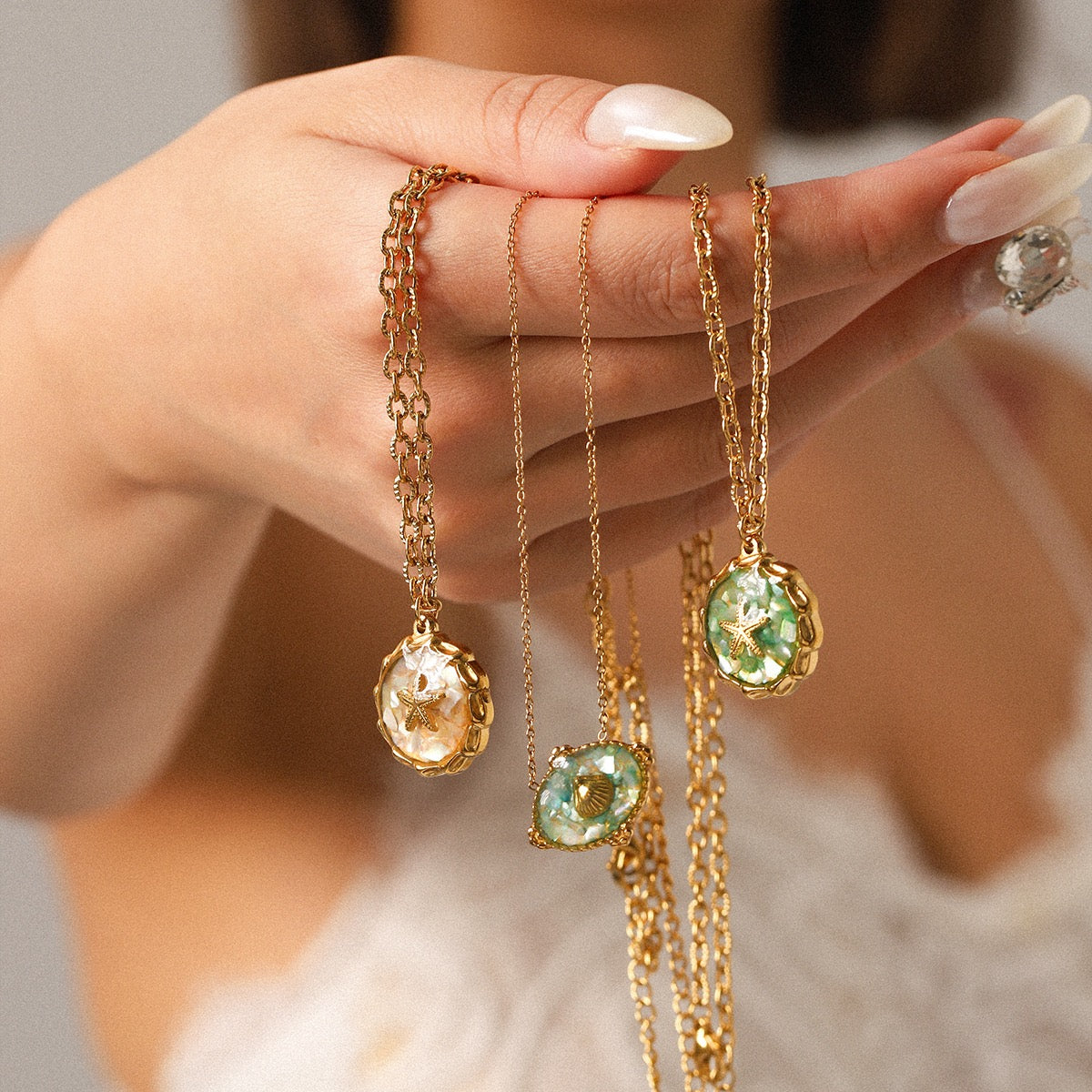 Mermaid starfish necklace