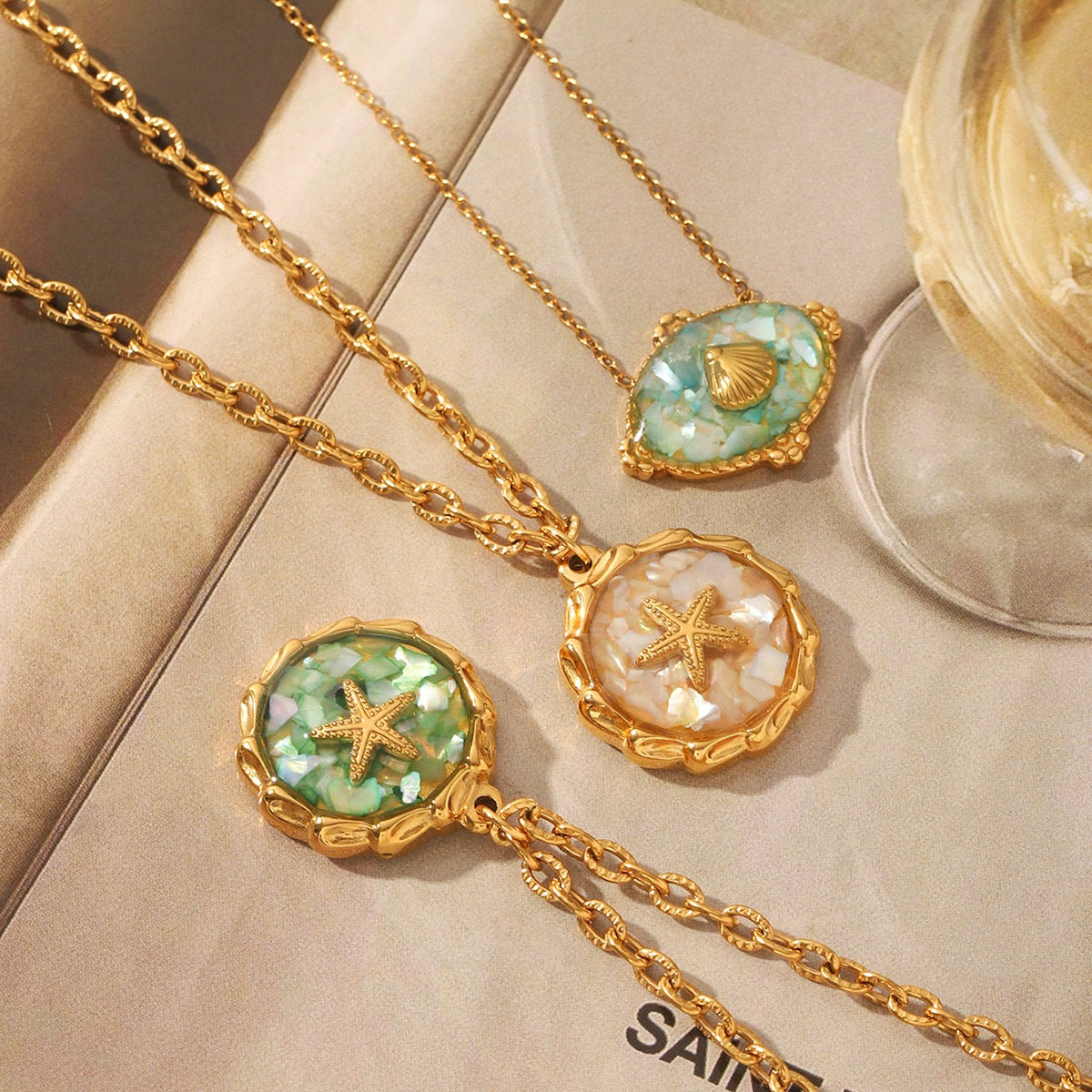 Mermaid starfish necklace