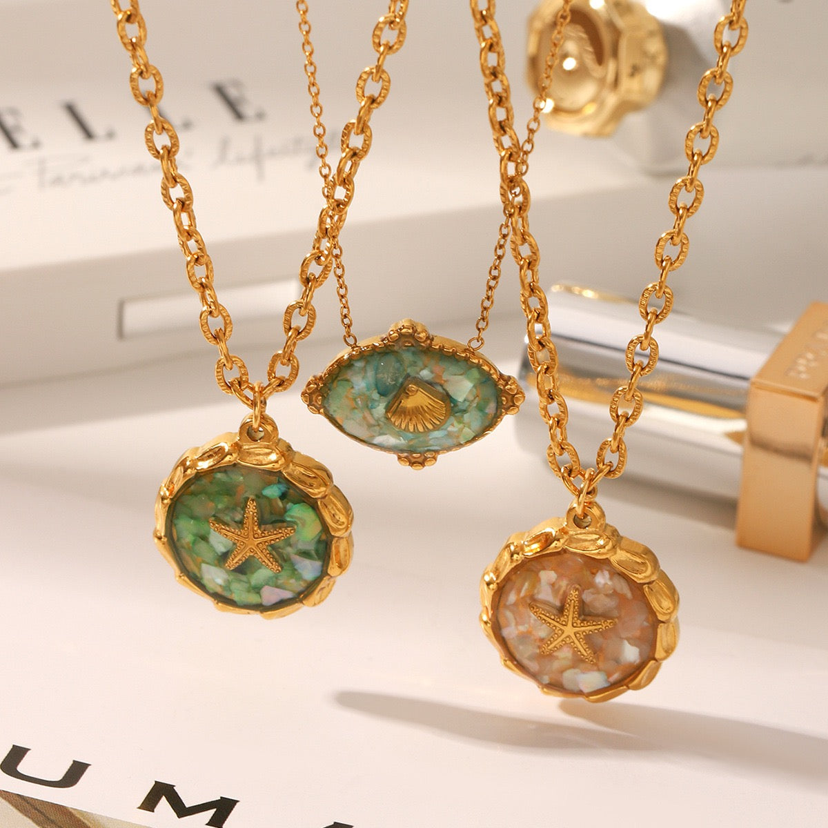 Mermaid starfish necklace