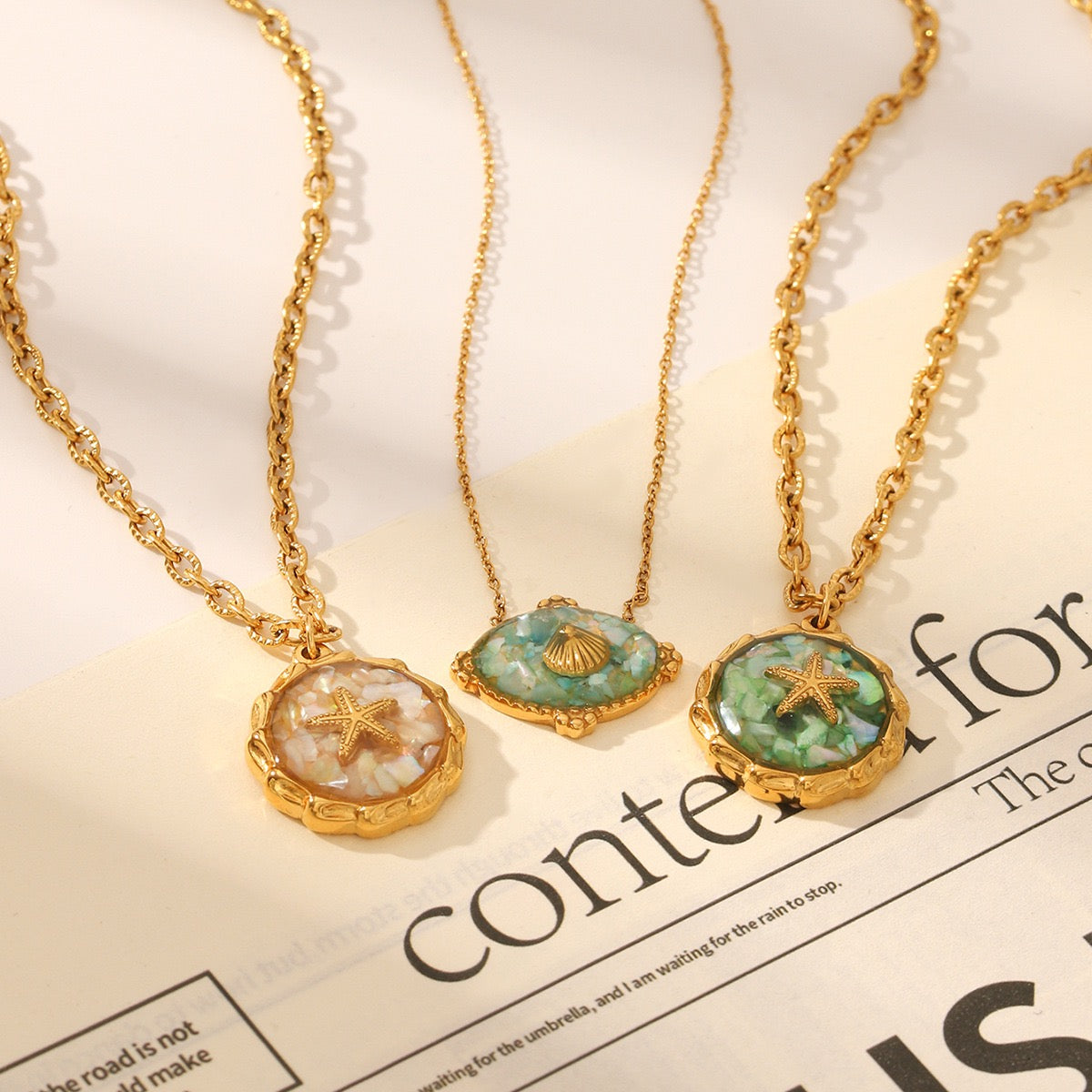 Mermaid starfish necklace