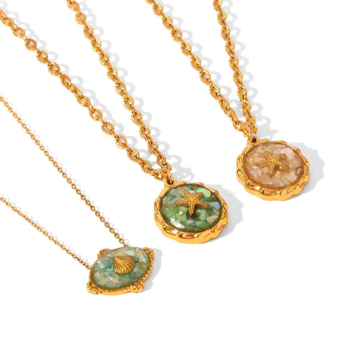 Mermaid starfish necklace