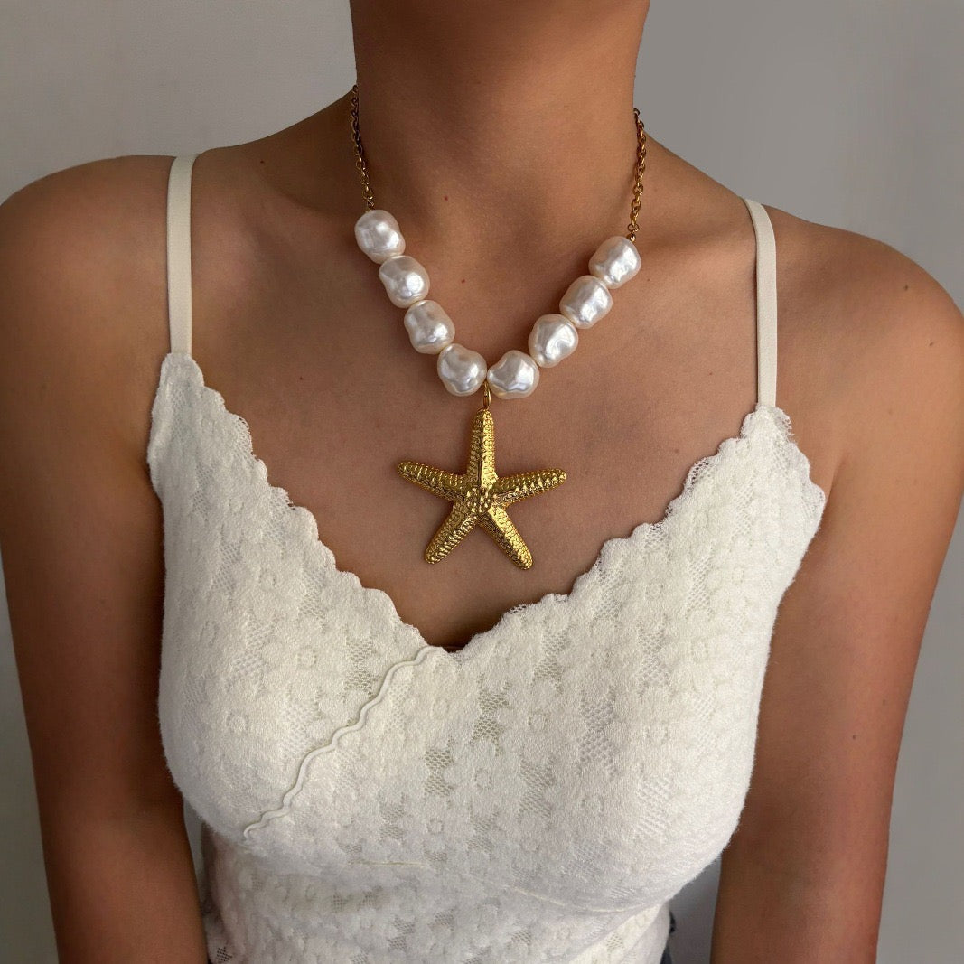 Big statement starfish necklace
