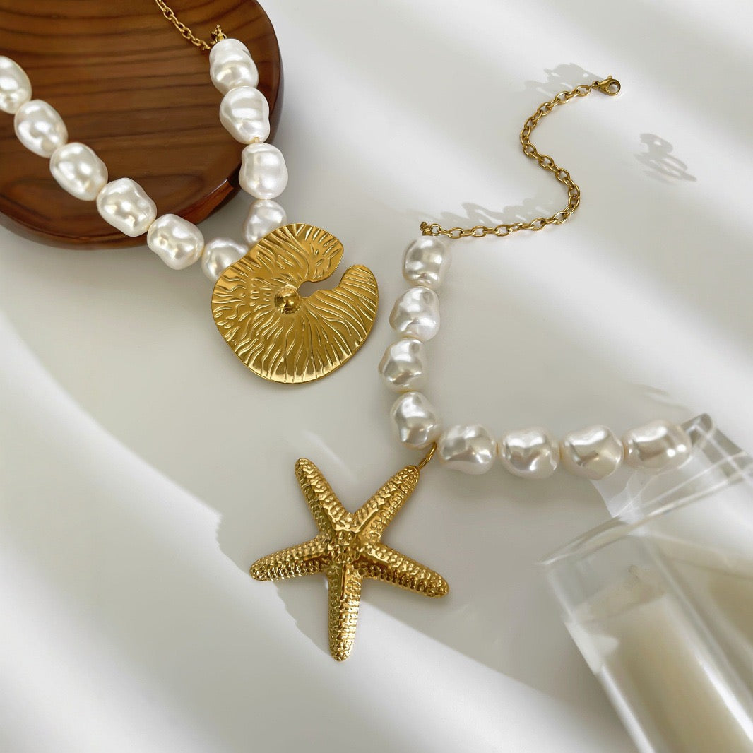 Big statement starfish necklace