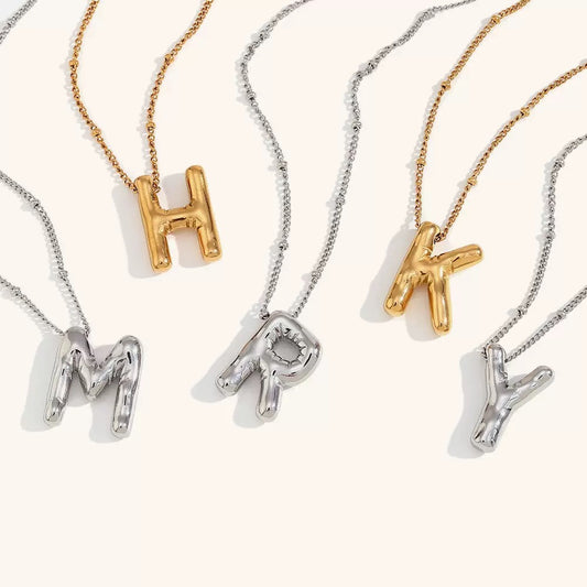 Alphabet name necklaces