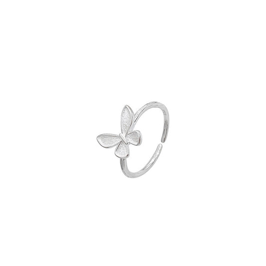 Cassie Silver butterfly ring