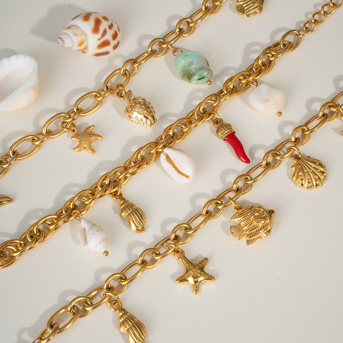 Ocean charm bracelets