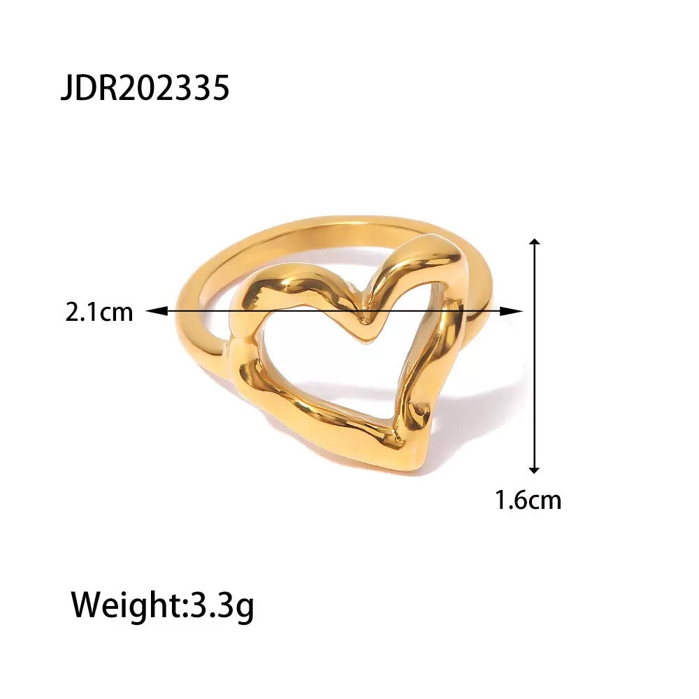 Cute heart rings