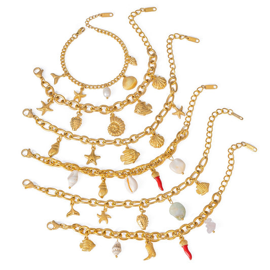 Ocean charm bracelets