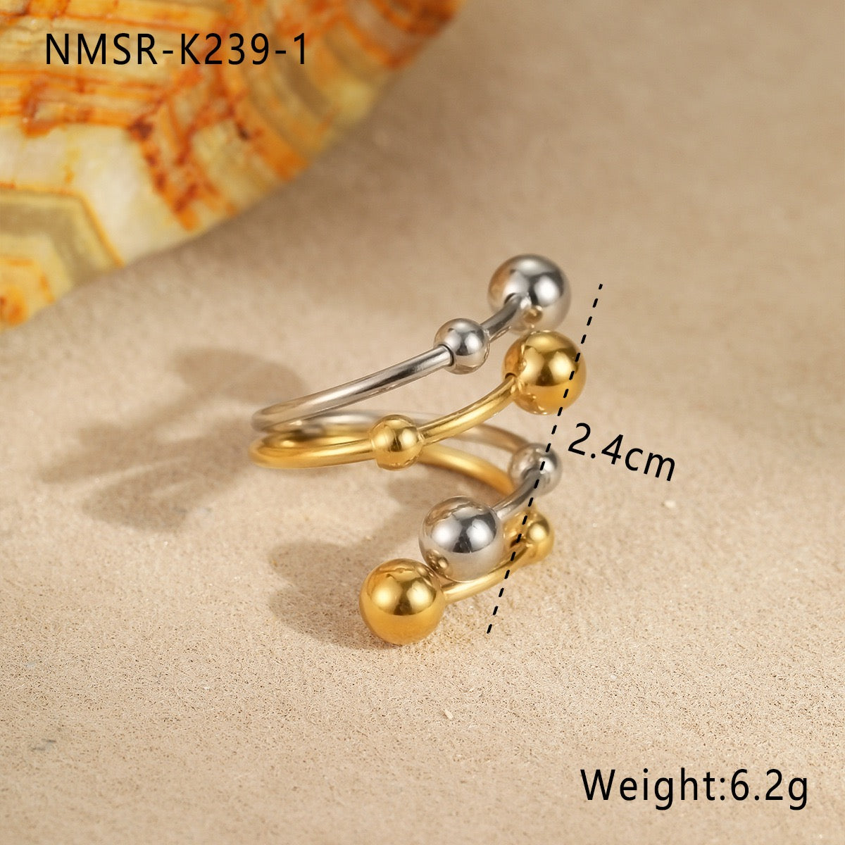 Two tone rings collection