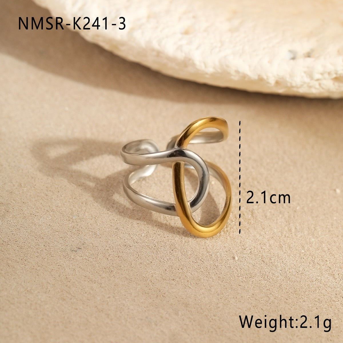 Two tone rings collection