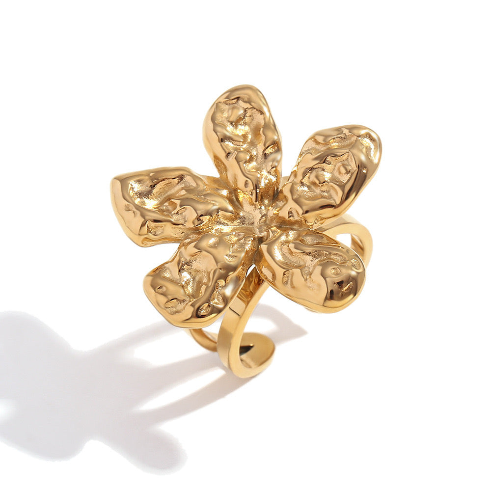 Hattie Flower statement ring