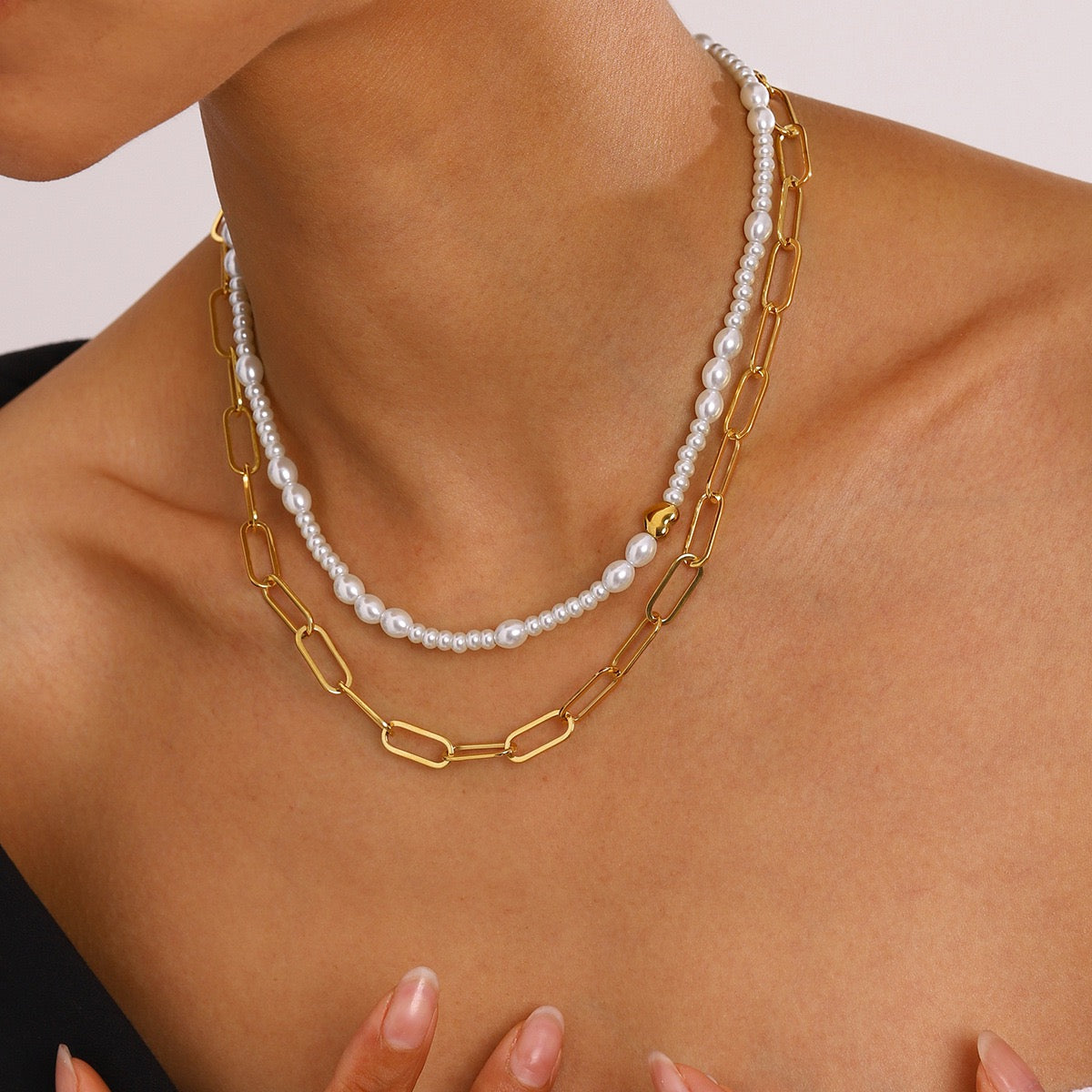 Steven Statement chain necklaces