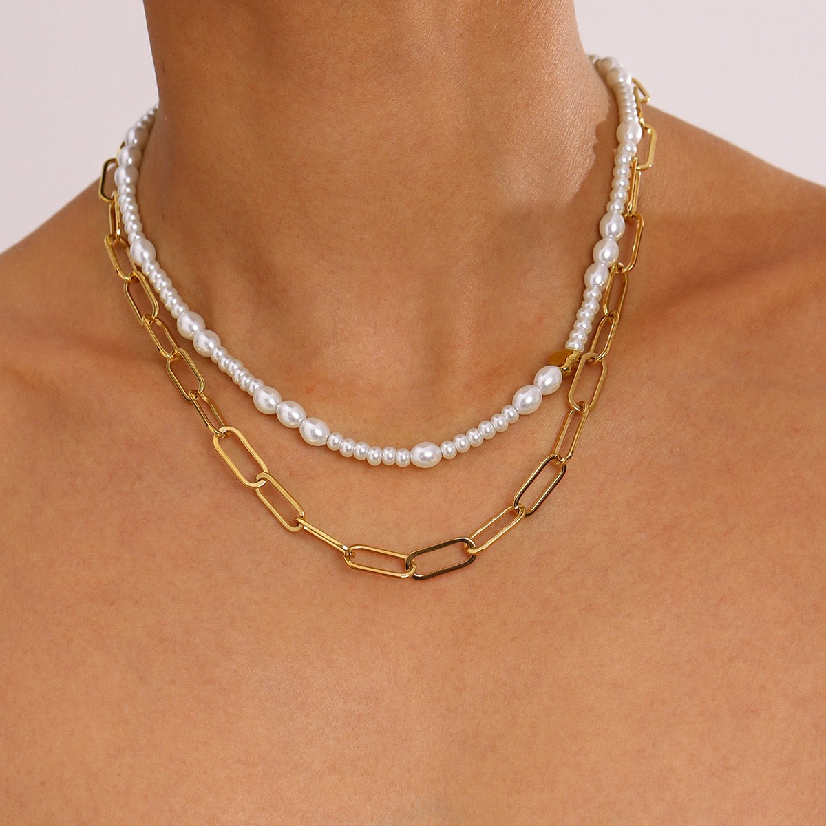 Steven Statement chain necklaces