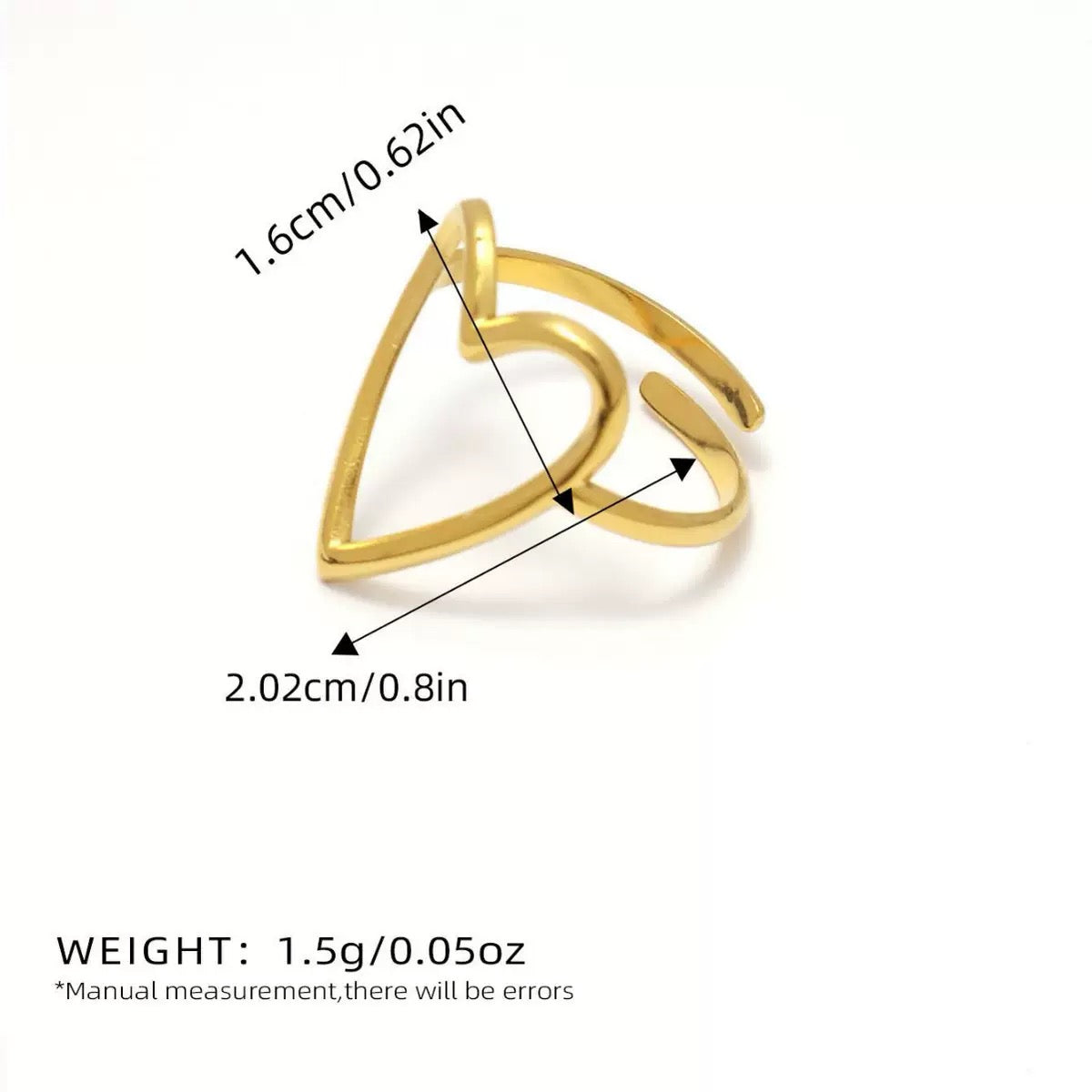Heart lines ring