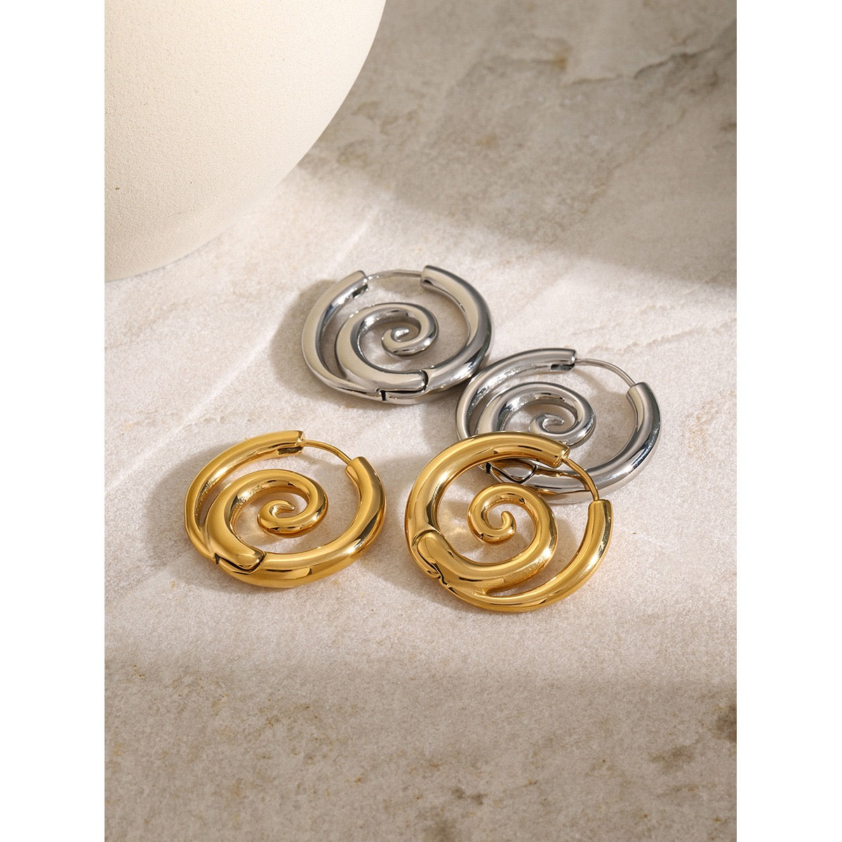 Davis Swirl hoops