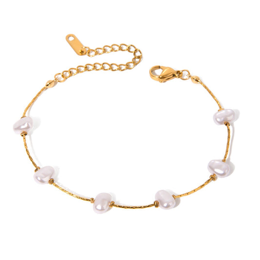 Pearly beady bracelet