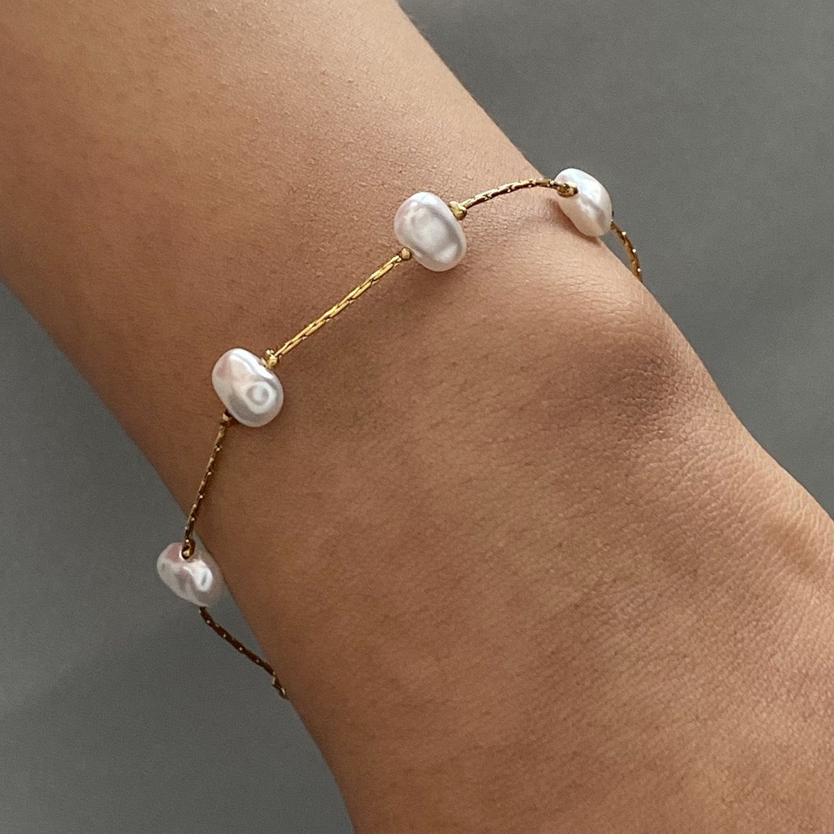 Pearly beady bracelet